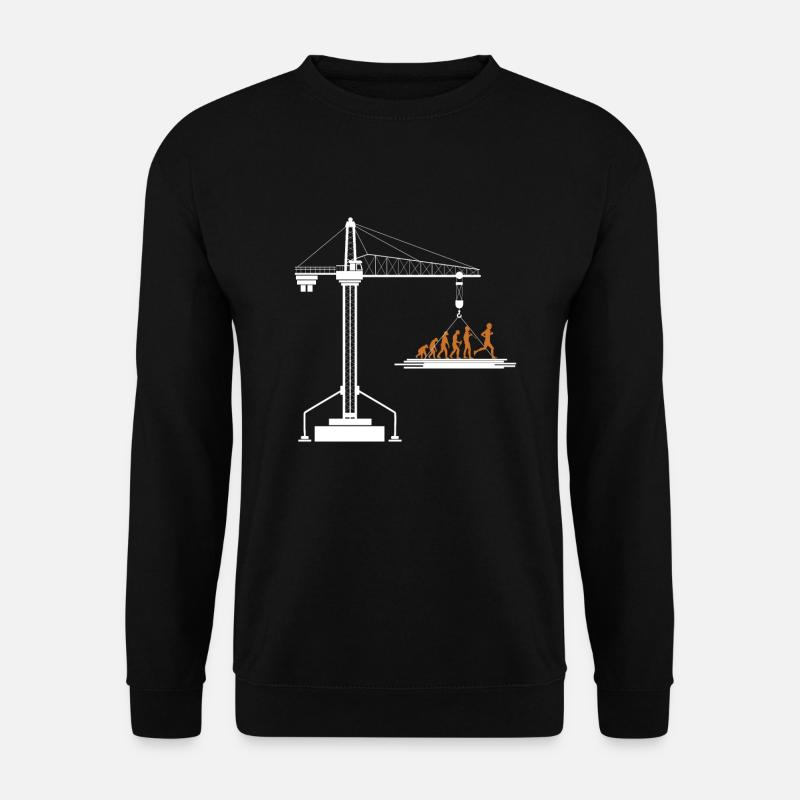 Kranführer Kran Geschenk - Unisex Pullover - Schwarz