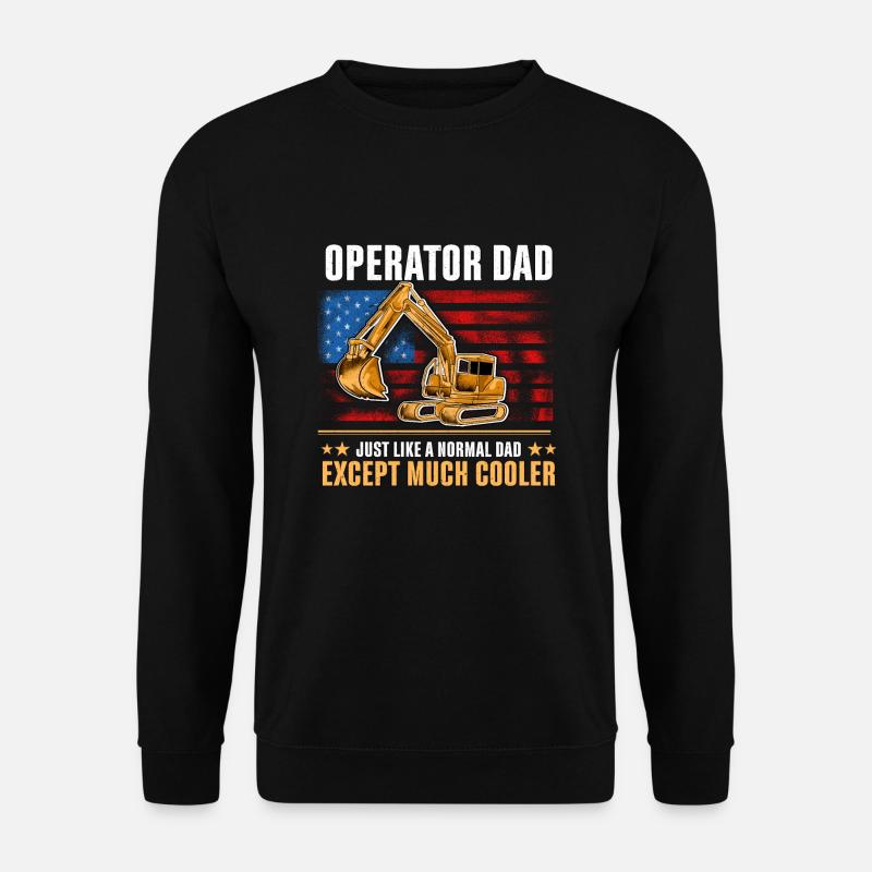 Kranführer Kran Geschenk - Unisex Pullover - Schwarz