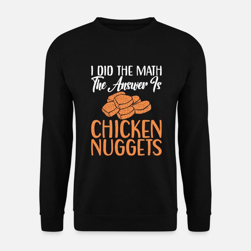 Chicken Nugget Geschenke - Unisex Pullover - Schwarz