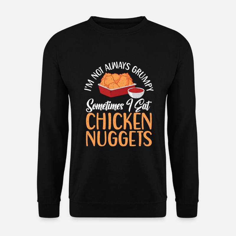 Chicken Nugget Geschenke - Unisex Pullover - Schwarz