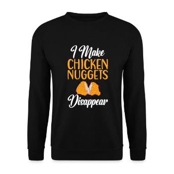 Cadeaux de pépites de poulet - Sweat-shirt Unisexe - noir - Devant - Alina (178cm) & Michal (187cm)