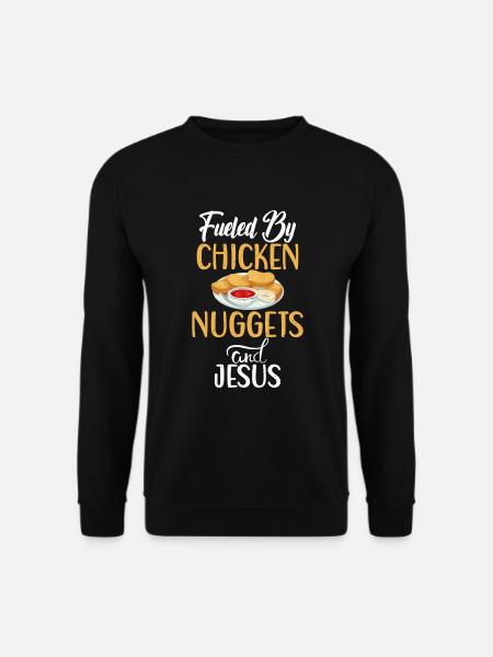 Chicken Nugget Geschenke - Unisex Pullover - Schwarz