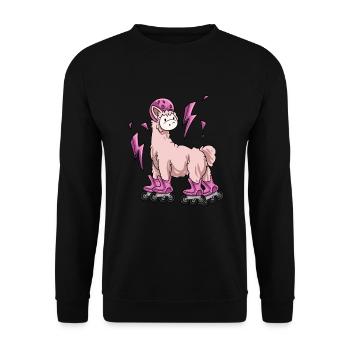 Patin à roues alignées Cadeau de patin à roues alignées - Sweat-shirt Unisexe - noir - Devant - Alina (178cm) & Michal (187cm)