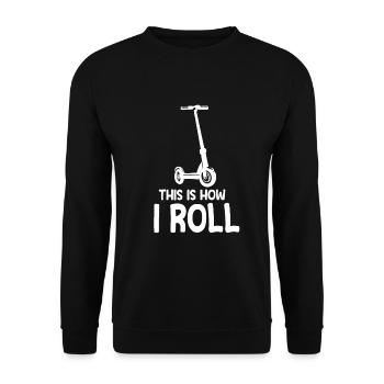 Scooter Scooter Scooter Gift - Unisex Sweatshirt - black - Front - Alina (178cm) & Michal (187cm)