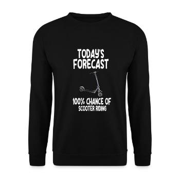 Scooter Scooter Scooter Gift - Unisex Sweatshirt - black - Front - Alina (178cm) & Michal (187cm)