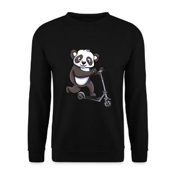 Scooter Scooter Scooter Gift - Unisex Sweatshirt - black - Front - Alina (178cm) & Michal (187cm)