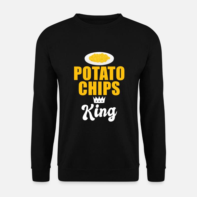 Kartoffelchips Geschenk - Unisex Pullover - Schwarz