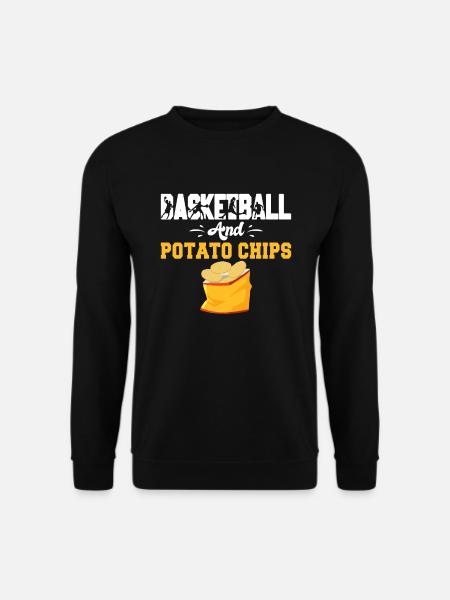 Kartoffelchips Geschenk - Unisex Pullover - Schwarz