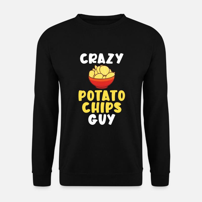 Kartoffelchips Geschenk - Unisex Pullover - Schwarz