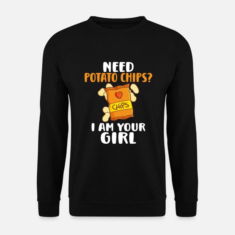Potato Chips Gift - Unisex Sweatshirt - black