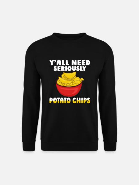 Potato Chips Gift - Unisex Sweatshirt - black