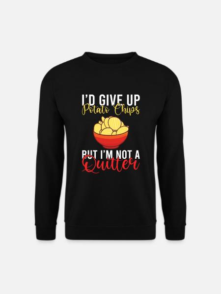 Kartoffelchips Geschenk - Unisex Pullover - Schwarz