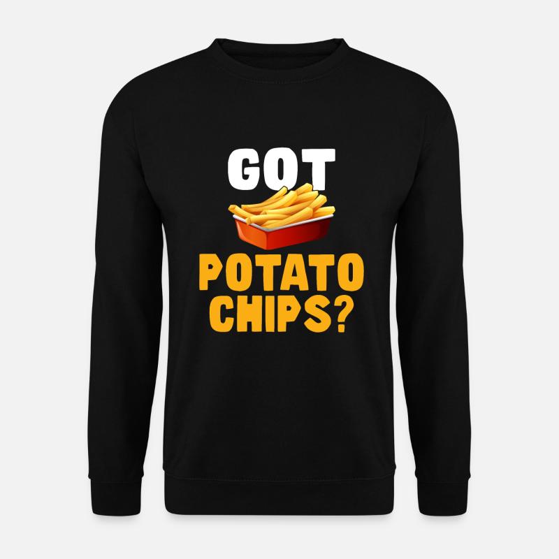 Kartoffelchips Geschenk - Unisex Pullover - Schwarz