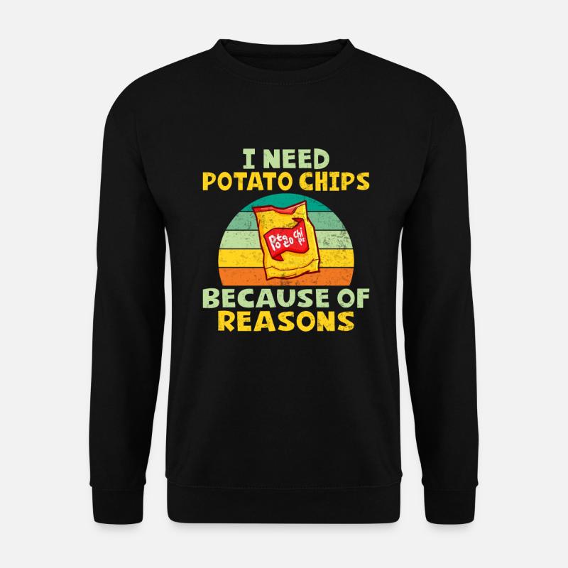 Potato Chips Gift - Unisex Sweatshirt - black