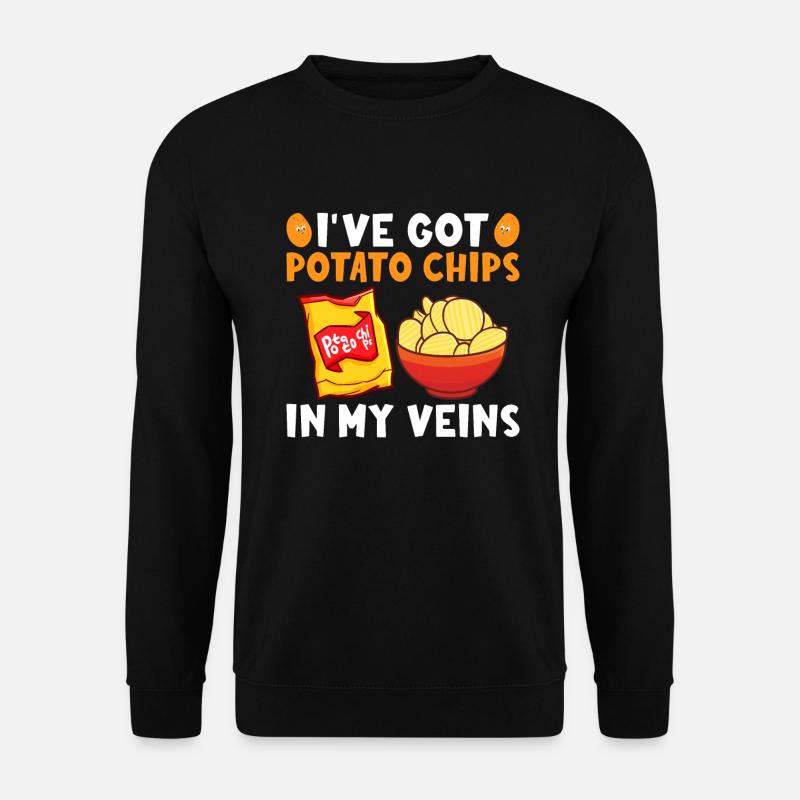 Potato Chips Gift - Unisex Sweatshirt - black