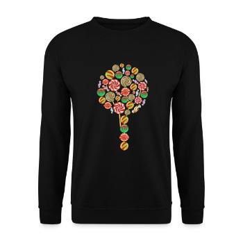 Lolly Candy Cadeau - Sweat-shirt Unisexe - noir - Devant - Alina (178cm) & Michal (187cm)