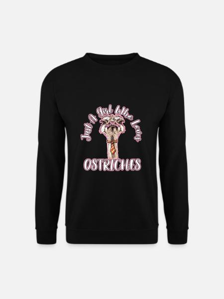 Strauß Emu Geschenk - Unisex Pullover - Schwarz