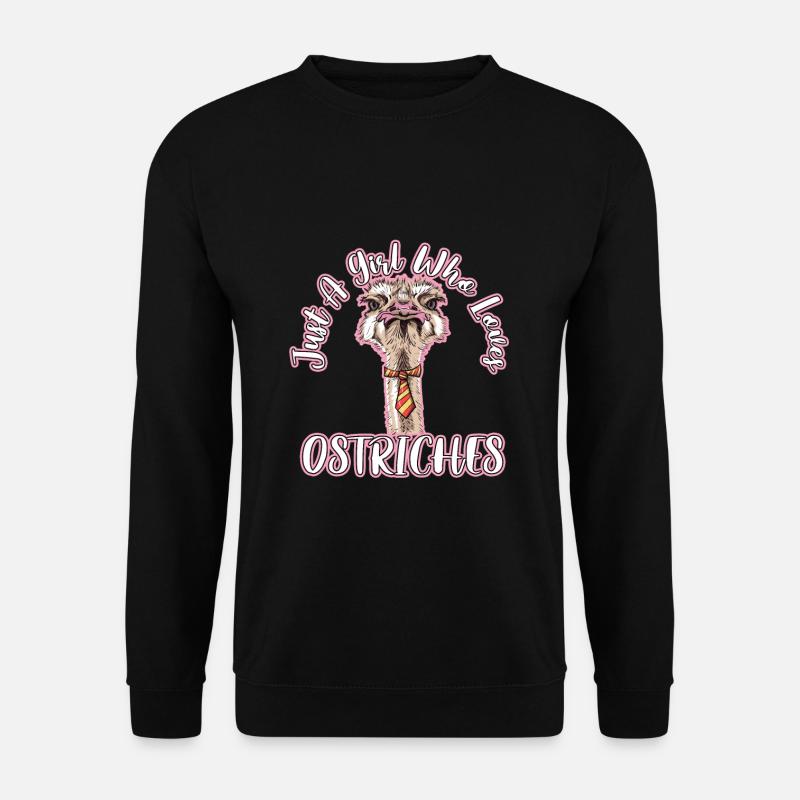 Strauß Emu Geschenk - Unisex Pullover - Schwarz