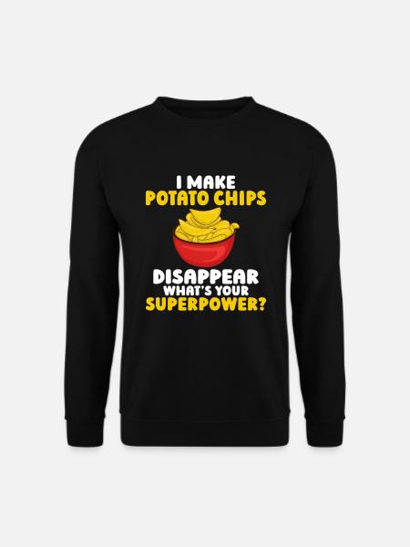 Potato Chips Gift - Unisex Sweatshirt - black