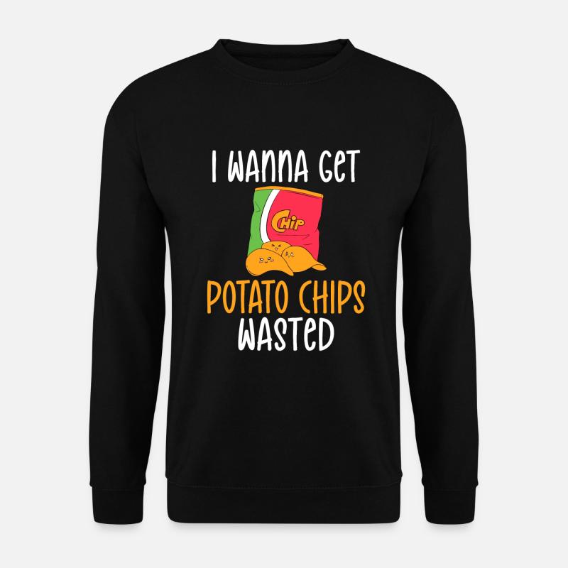 Cadeau de croustilles - Sweat-shirt Unisexe - noir