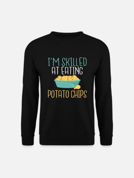 Potato Chips Gift - Unisex Sweatshirt - black
