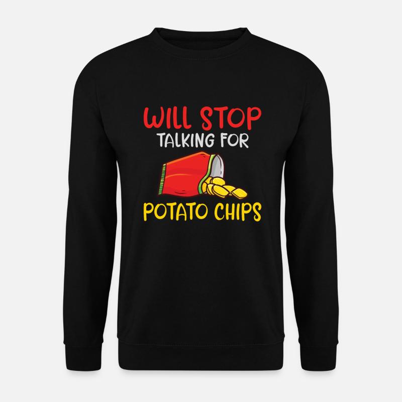 Potato Chips Gift - Unisex Sweatshirt - black