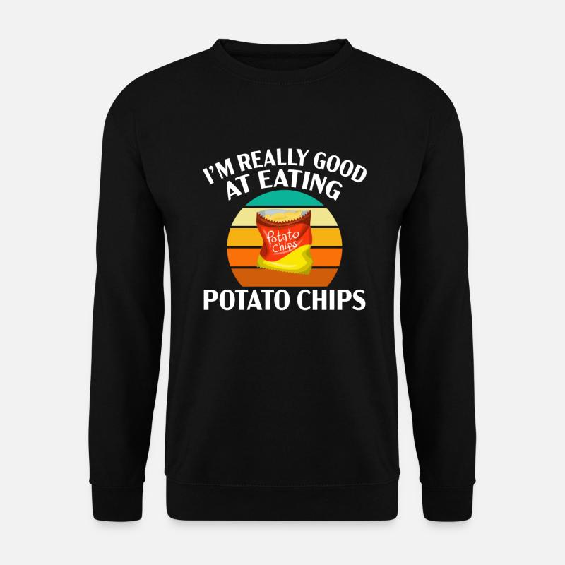 Potato Chips Gift - Unisex Sweatshirt - black