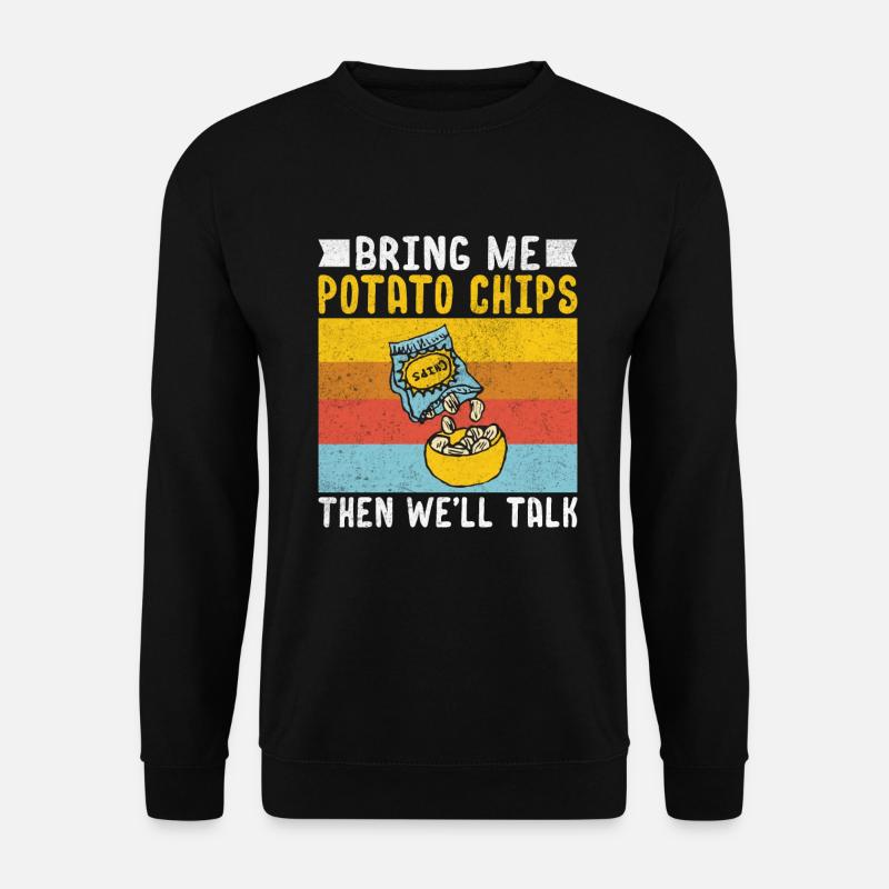 Potato Chips Gift - Unisex Sweatshirt - black