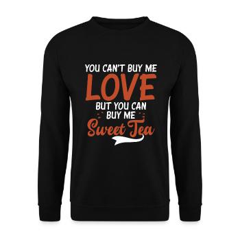 Süßer Tee Liebhaber Geschenke - Unisex Pullover - Schwarz - Vorne - Alina (178cm) & Michal (187cm)