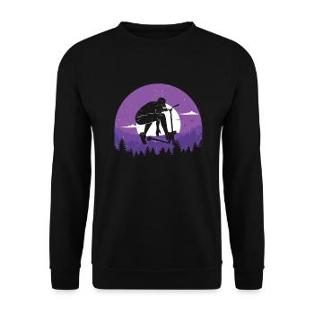 Scooter Scooter Scooter Gift - Unisex Sweatshirt - black - Front - Alina (178cm) & Michal (187cm)