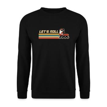 Patin à roues alignées Cadeau de patin à roues alignées - Sweat-shirt Unisexe - noir - Devant - Alina (178cm) & Michal (187cm)