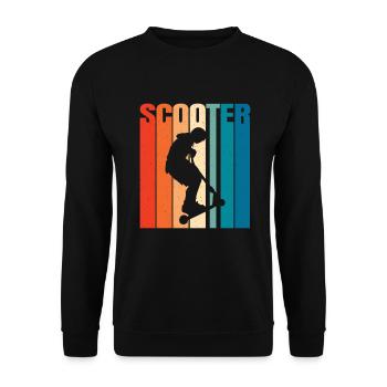 Scooter Scooter Scooter Gift - Unisex Sweatshirt - black - Front - Alina (178cm) & Michal (187cm)
