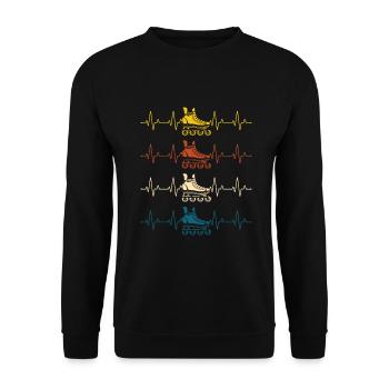 Patin à roues alignées Cadeau de patin à roues alignées - Sweat-shirt Unisexe - noir - Devant - Alina (178cm) & Michal (187cm)