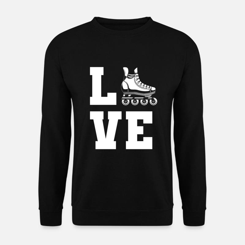 Inlineskating Inlineskater Geschenk - Unisex Pullover - Schwarz
