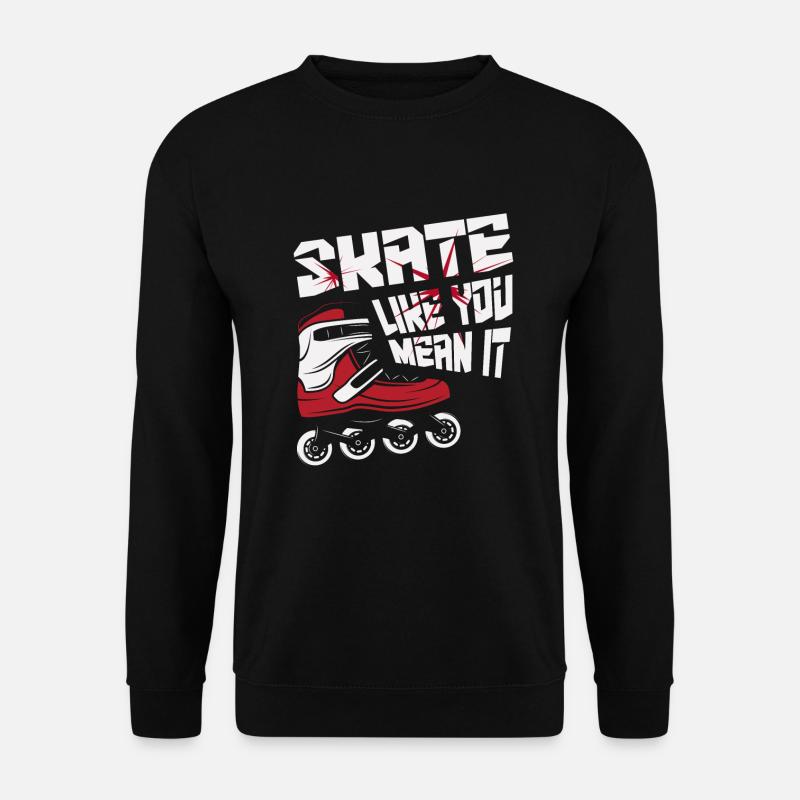 Inlineskating Inlineskater Geschenk - Unisex Pullover - Schwarz