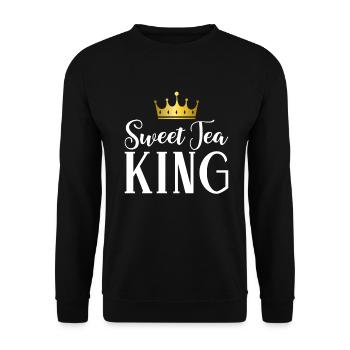 Sweet Tea Lover Gifts - Unisex Sweatshirt - black - Front - Alina (178cm) & Michal (187cm)