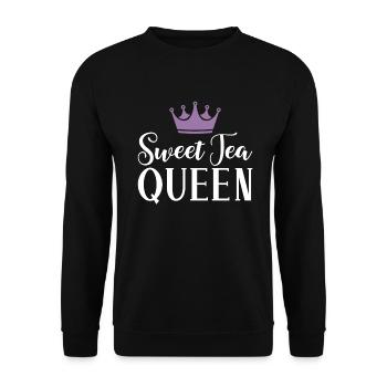 Sweet Tea Lover Gifts - Unisex Sweatshirt - black - Front - Alina (178cm) & Michal (187cm)