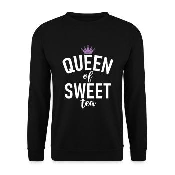 Sweet Tea Lover Gifts - Unisex Sweatshirt - black - Front - Alina (178cm) & Michal (187cm)