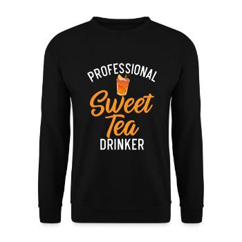 Süßer Tee Liebhaber Geschenke - Unisex Pullover - Schwarz - Vorne - Alina (178cm) & Michal (187cm)