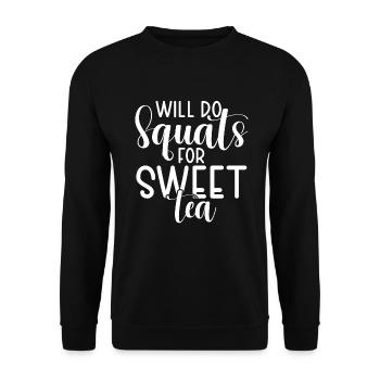 Sweet Tea Lover Gifts - Unisex Sweatshirt - black - Front - Alina (178cm) & Michal (187cm)