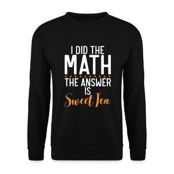 Sweet Tea Lover Gifts - Unisex Sweatshirt - black - Front - Alina (178cm) & Michal (187cm)