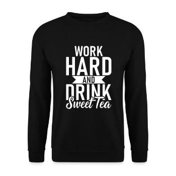 Sweet Tea Lover Gifts - Unisex Sweatshirt - black - Front - Alina (178cm) & Michal (187cm)