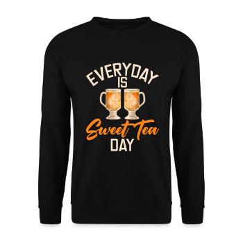 Sweet Tea Lover Gifts - Unisex Sweatshirt - black - Front - Alina (178cm) & Michal (187cm)