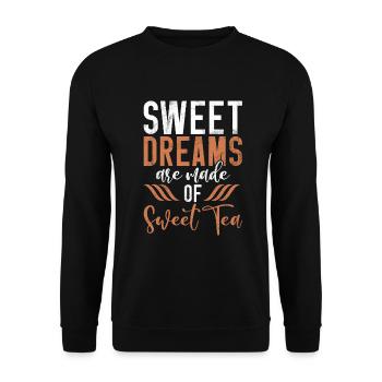 Sweet Tea Lover Gifts - Unisex Sweatshirt - black - Front - Alina (178cm) & Michal (187cm)