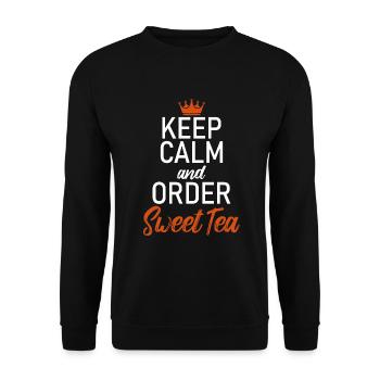 Sweet Tea Lover Gifts - Unisex Sweatshirt - black - Front - Alina (178cm) & Michal (187cm)