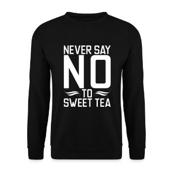 Sweet Tea Lover Gifts - Unisex Sweatshirt - black - Front - Alina (178cm) & Michal (187cm)