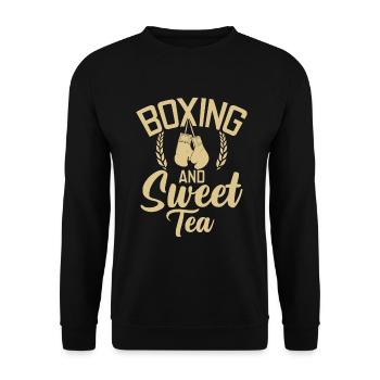 Sweet Tea Lover Gifts - Unisex Sweatshirt - black - Front - Alina (178cm) & Michal (187cm)