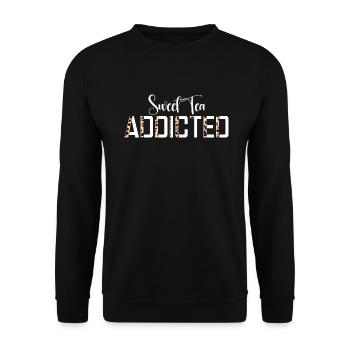 Sweet Tea Lover Gifts - Unisex Sweatshirt - black - Front - Alina (178cm) & Michal (187cm)