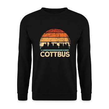 Cottbus - Unisex Pullover - Schwarz - Vorne - Alina (178cm) & Michal (187cm)