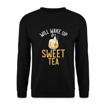 Süßer Tee Liebhaber Geschenke - Unisex Pullover - Schwarz - Vorne - Alina (178cm) & Michal (187cm)